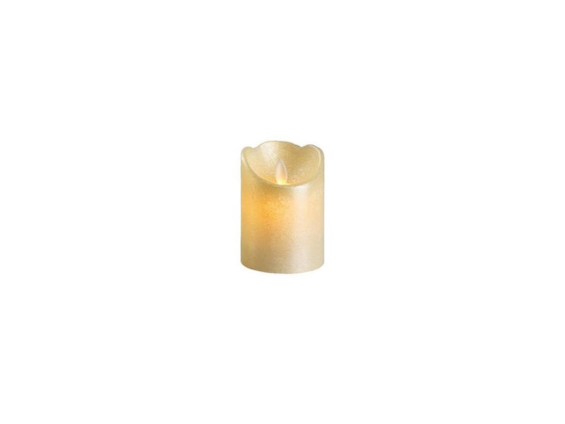Chargez l'image dans la visionneuse de la galerie, Lumineo led kaars wax -met vlam die heen en weer beweegt- 10 cm.op batterij met 6 uurs timer. kleur: off white, glanzend, warm wit l