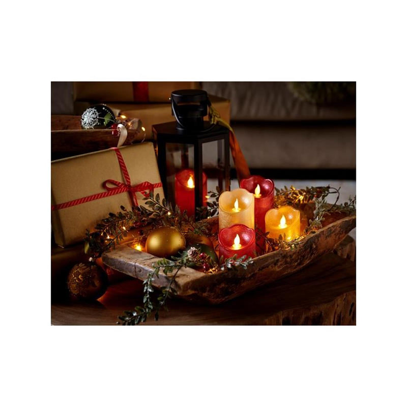 Chargez l'image dans la visionneuse de la galerie, Lumineo led kaars wax -met vlam die heen en weer beweegt- 10 cm.op batterij met 6 uurs timer. kleur: off white, glanzend, warm wit l