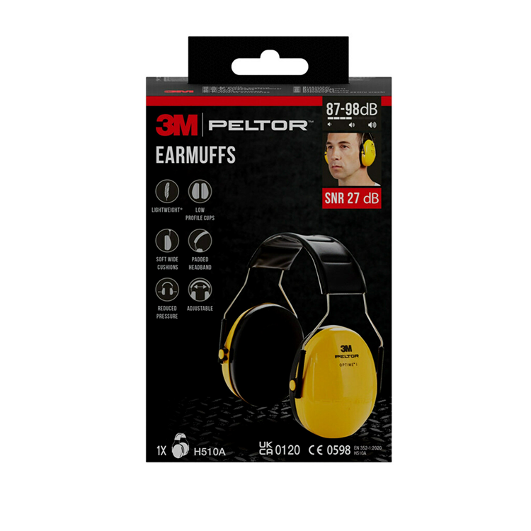 Laden Sie das Bild in Galerie -Viewer, 3m ™ peltor™ optime™ comfort gehoorkap h510a (87-98 db) | 1 stuk