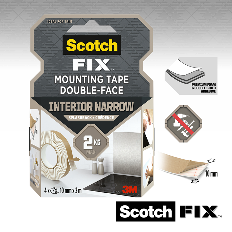 Chargez l'image dans la visionneuse de la galerie, 3m 1071430 - scotch-fix™ mounting tape voor spatwanden 10mmx2m, 4 rollen | 6 stuks