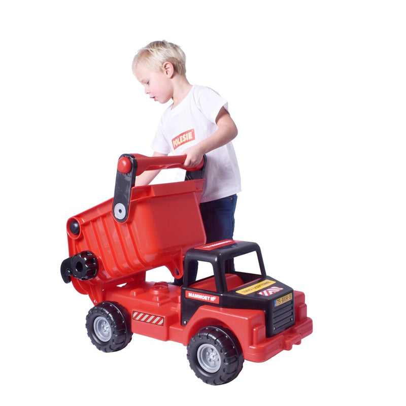 Load image into Gallery viewer, Polesie mammoet mega kiepwagen rood zwart