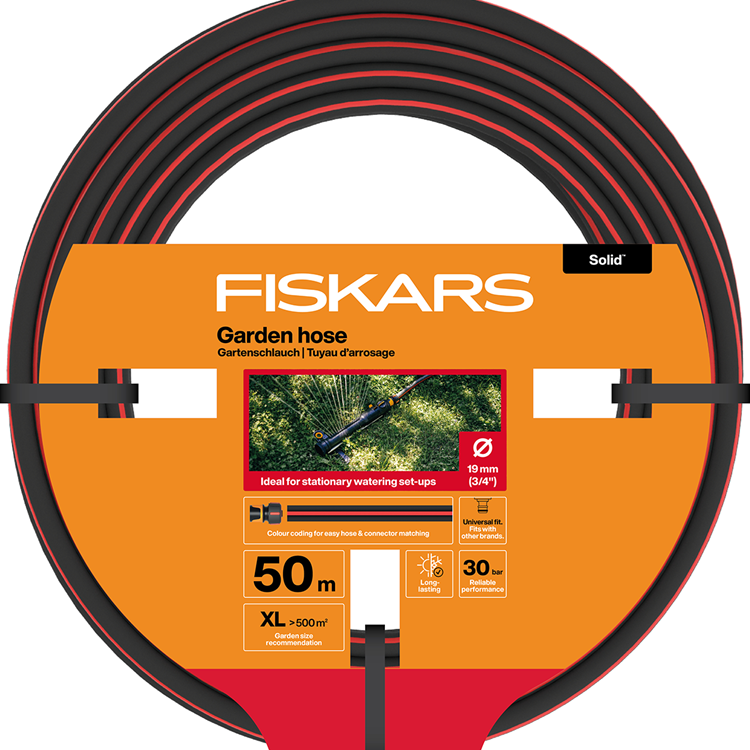 Afbeelding laden in galerijviewer, Fiskars 1074446 - solid tuinslang 50m 19mm 3 4” | 1 stuks