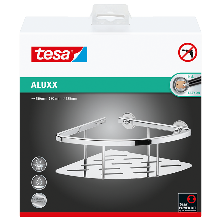 Afbeelding laden in galerijviewer, Tesa 1061445 - aluxx h rek enkel + bodempl | 1 stuks