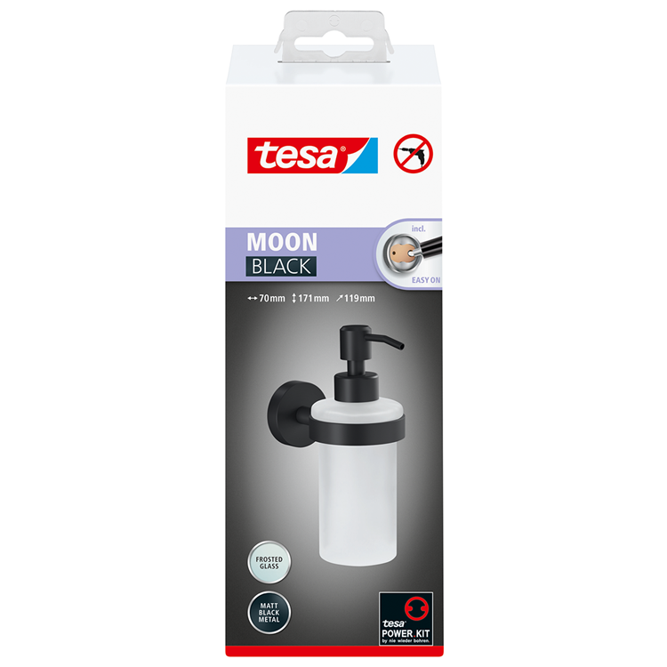 Afbeelding laden in galerijviewer, Tesa 1072284 - moon black zeeppomp zwart | 1 stuks