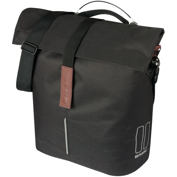 Load image into Gallery viewer, Basil b.v. tas basil city shopper enkel | mik studs | zwart | 14-16l
