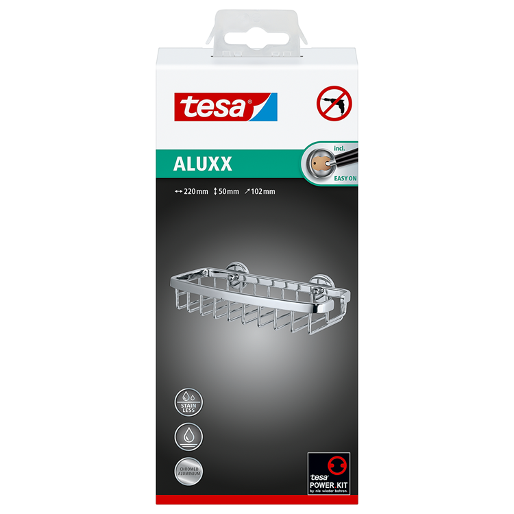 Afbeelding laden in galerijviewer, Tesa 1063232 - aluxx doucherek enkel | 1 stuks