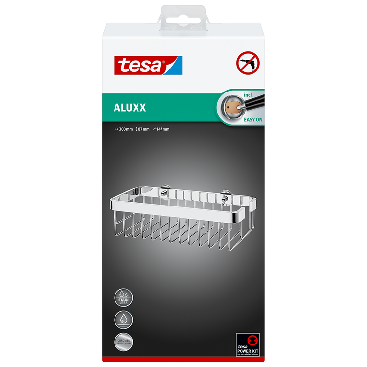 Afbeelding laden in galerijviewer, Tesa 1063233 - aluxx doucherek enkel | 1 stuks