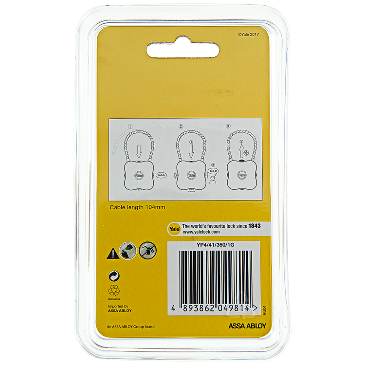 Laden Sie das Bild in Galerie -Viewer, Yale 1060502 - code hangslot flex groen | 3 stuks