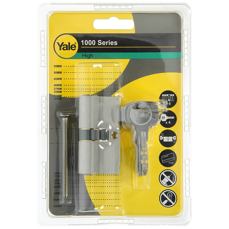 Afbeelding laden in galerijviewer, Yale 1060533 - profielcilinder 1000 mv 60mm(30 30) | 5 stuks