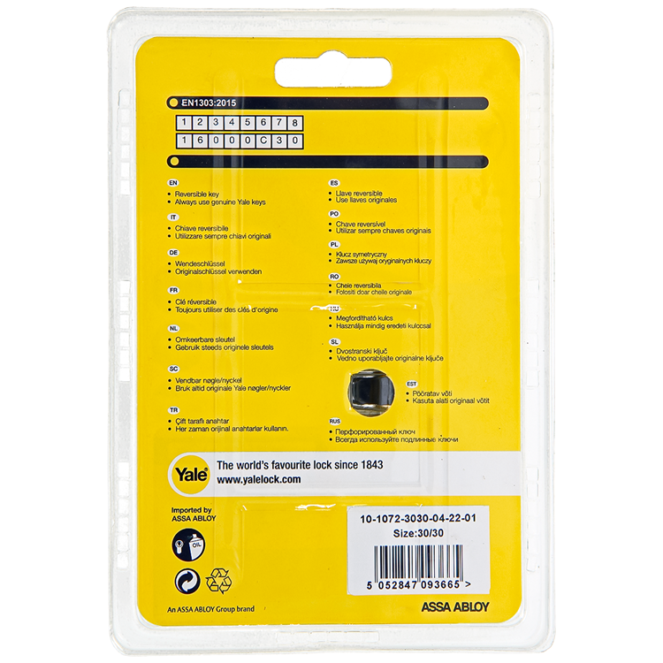Afbeelding laden in galerijviewer, Yale 1060533 - profielcilinder 1000 mv 60mm(30 30) | 5 stuks