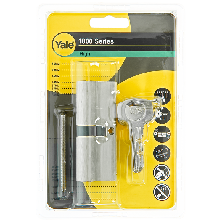 Afbeelding laden in galerijviewer, Yale 1060542 - profielcilinder 1000 mv 80mm(40 40) | 5 stuks