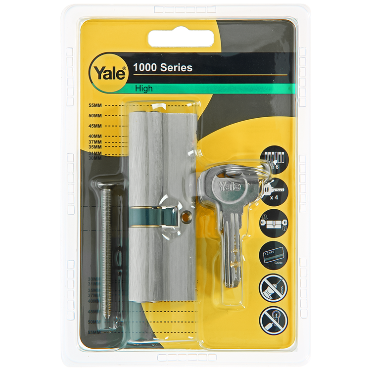 Afbeelding laden in galerijviewer, Yale 1060543 - profielcilinder 1000 mv 90mm(40 50) | 5 stuks