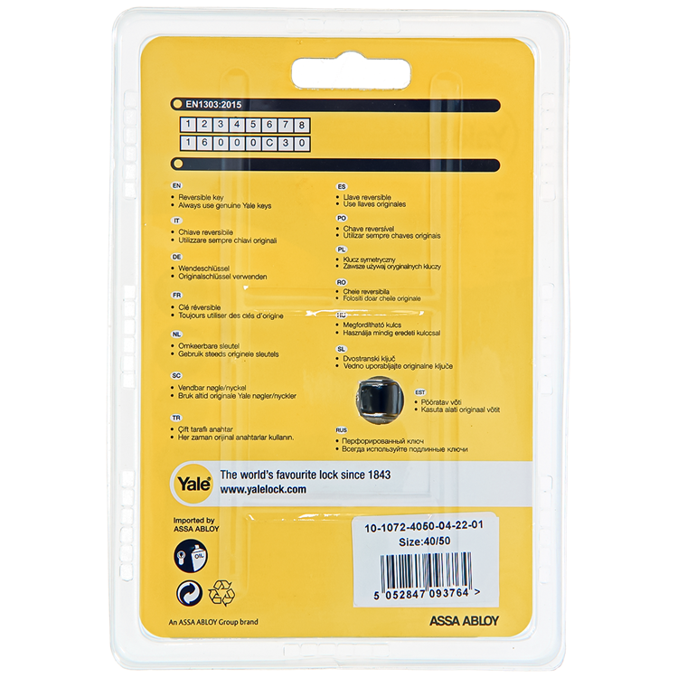 Afbeelding laden in galerijviewer, Yale 1060543 - profielcilinder 1000 mv 90mm(40 50) | 5 stuks