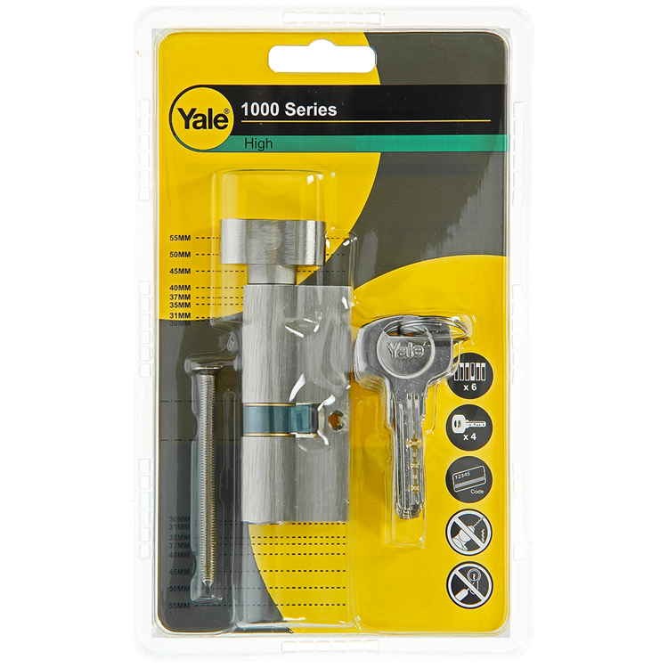 Afbeelding laden in galerijviewer, Yale 1060538 - knopcilinder 1000 mv 70mm(30 40) | 5 stuks