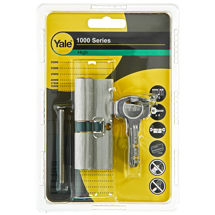 Afbeelding laden in galerijviewer, Yale 1060539 - profielcilinder 1000 mv 75mm(35 40) | 5 stuks