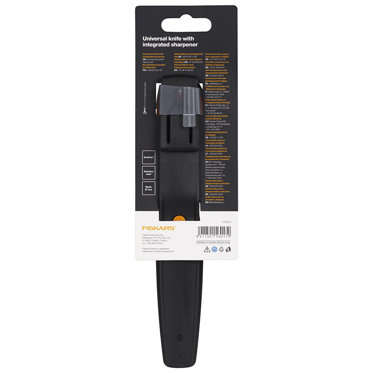 ギャラリービューアに画像をロードする, Fiskars 1063573 - universeel mes met slijper | 1 stuks