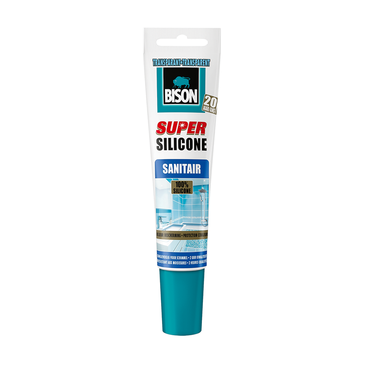 Afbeelding laden in galerijviewer, Bison super silicone transparant tube 150 ml, siliconenkit, keuken, voegen, hygiënisch, slijtvast, temperatuurbestendig van -50°c tot +120°c, makkelijk in gebruik