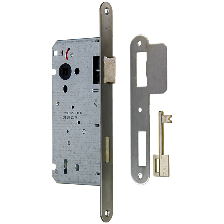 Afbeelding laden in galerijviewer, Yale 1060551 - insteekslot 110 60 l-r inox afgerond | 1 stuks