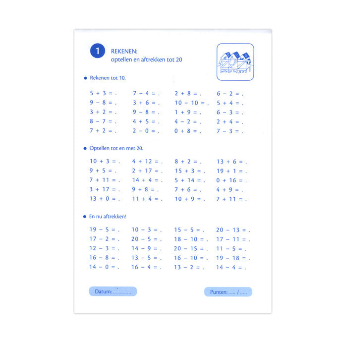 Load image into Gallery viewer, Deltas vakantie oefenblaadjes naar groep 5 herhalingsoefeningen t