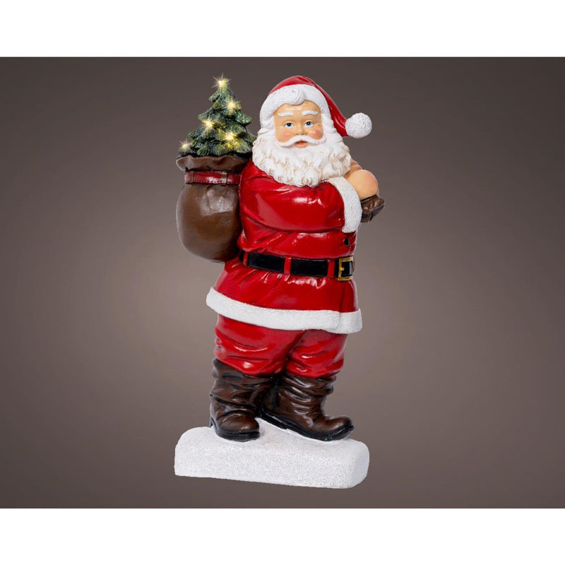 Load image into Gallery viewer, Lumineo beeld kerstman led 9x19,5x31,5cm