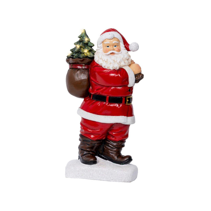 Load image into Gallery viewer, Lumineo beeld kerstman led 9x19,5x31,5cm