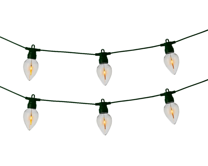 Afbeelding laden in galerijviewer, Lumineo led partylight fireflame effect l350cm outdoor startset
