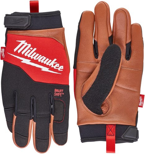 Afbeelding laden in galerijviewer, Milwaukee accessoires hybrid lederen werkhandschoenen - l 9 | 1 paar - 4932471913