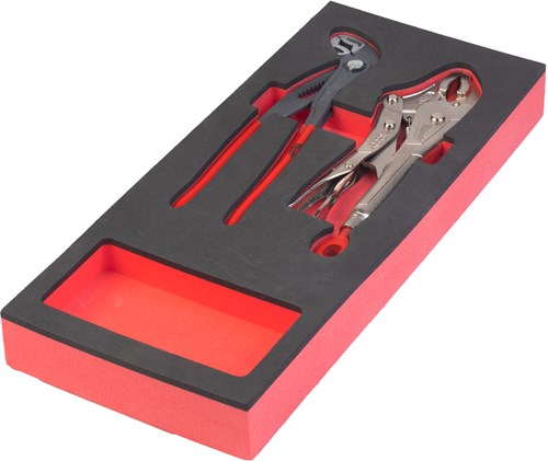 Chargez l'image dans la visionneuse de la galerie, Milwaukee accessoires foam inlay tangen: gebogen griptang 250 mm en verstelbare waterpomptang 250 mm (2-delig) - 4932493255