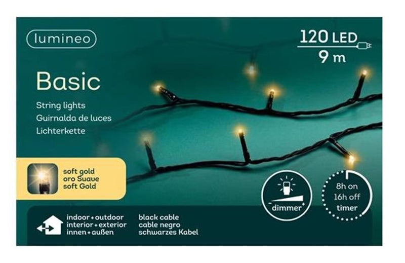 Load image into Gallery viewer, Lumineo basic kerstverlichting 120led champagne