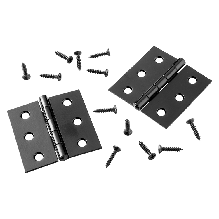 Afbeelding laden in galerijviewer, Mack 1071166 - 2 vierkante scharnieren zwart h 51 x b 51 mm | 5 stuks