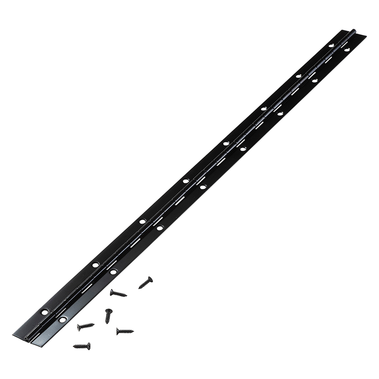Afbeelding laden in galerijviewer, Mack 1071201 - piano scharnier zwart l 48 cm x 28 mm | 6 stuks
