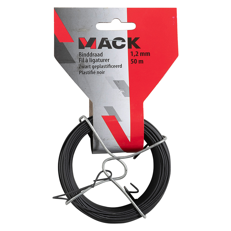 Afbeelding laden in galerijviewer, Mack 1072129 - binddraad zwart geplast. 1,2mm 50m type 2 7 | 5 stuks