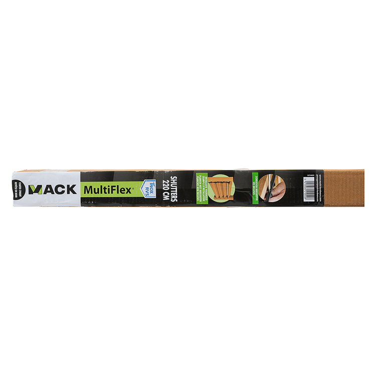 Afbeelding laden in galerijviewer, Mack 1074602 - multiflex shutters 220 cm rvs zwart txt gecoat | 2 stuks