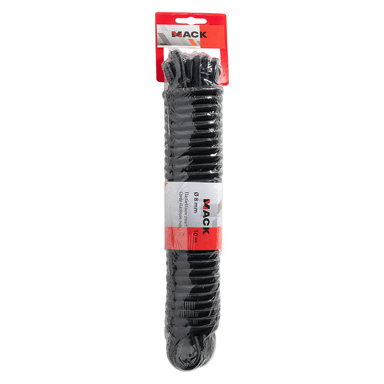 Afbeelding laden in galerijviewer, Mack 1072120 - elastiektouw zwart streng 8mm 10m | 5 stuks