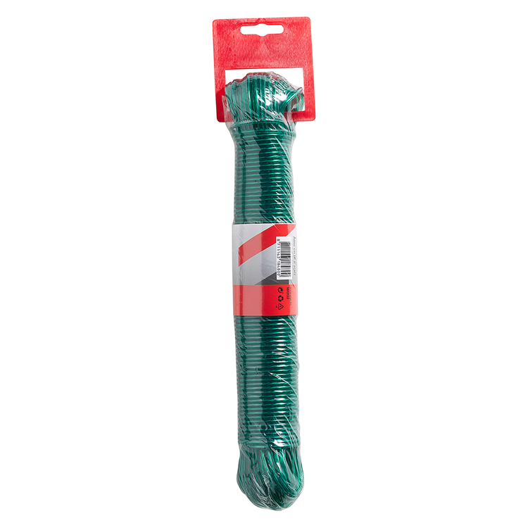 Chargez l'image dans la visionneuse de la galerie, Mack 1072122 - waslijndraad pp groen streng 3mm 40m met staaldraad kern | 5 stuks