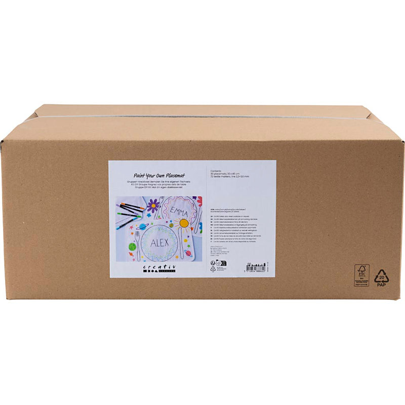 Afbeelding laden in galerijviewer, Https: www.cchobby.nl groepsset-schilder-uw-eigen-placemats-afm-30x45-cm-lijndikte-2-3-3-6-mm-diverse-kleuren-30-stuk-1-doos
