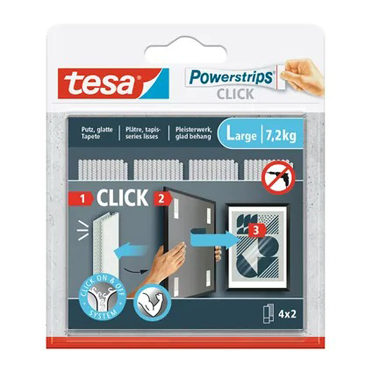 Laden Sie das Bild in Galerie -Viewer, Tesa powerstrips click klittenband strips large, wit