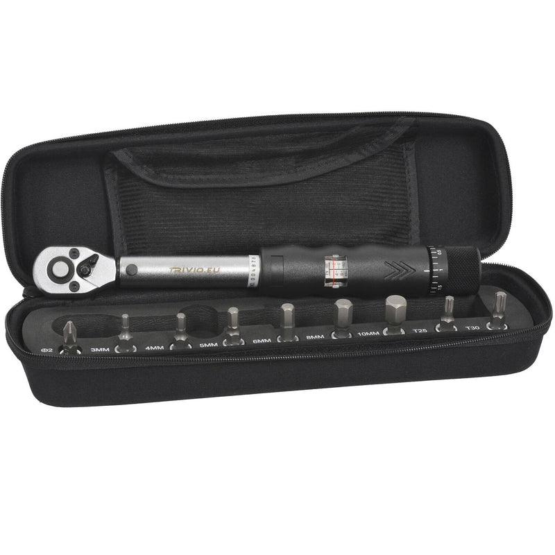 Load image into Gallery viewer, Trivio - fietsgereedschap momentsleutel set 2-14nm 1 4 + bitset