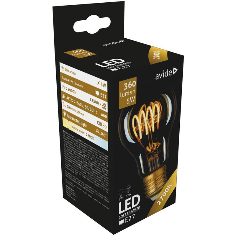 Chargez l'image dans la visionneuse de la galerie, Avide led soft filament globe 4.5w e27