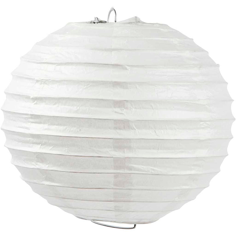 Afbeelding laden in galerijviewer, Https: www.cchobby.nl rijstpapier-lamp-rond-d-20-cm-wit-1-stuk