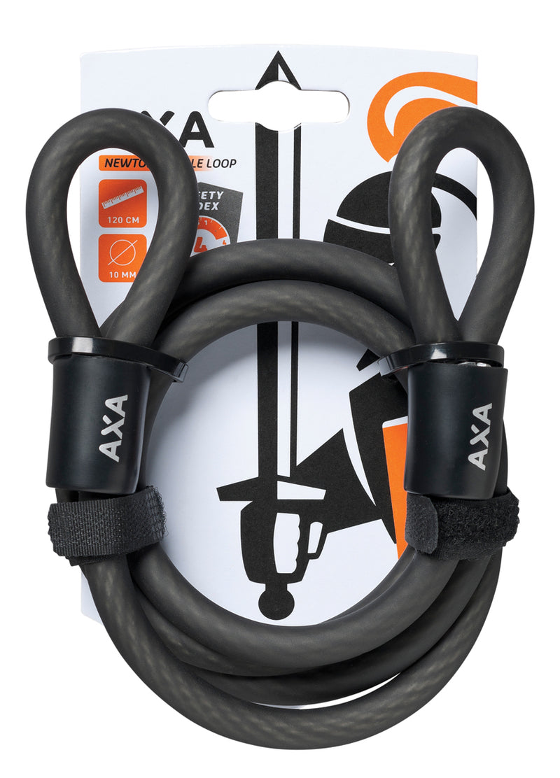 Load image into Gallery viewer, Loopkabel met dubbele lus AXA Double Loop 120 10