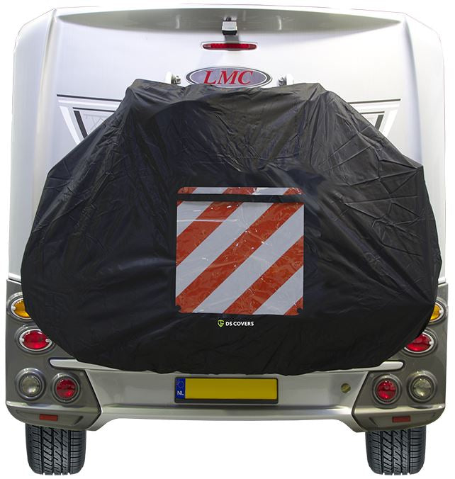 Load image into Gallery viewer, Ds covers Fietsdragerhoes STAR met gevarenbordhouder zwart