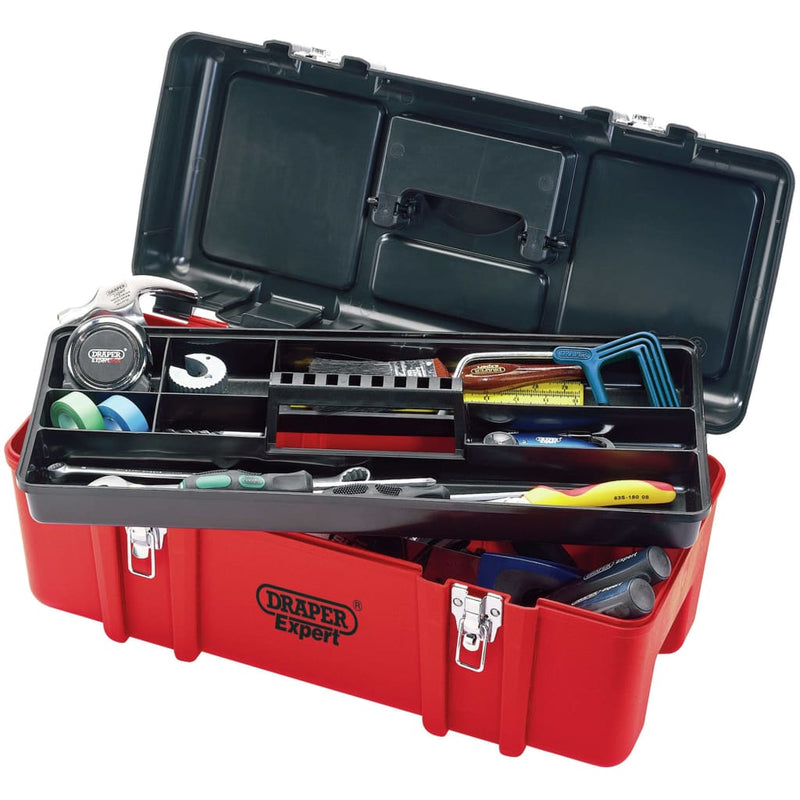 Load image into Gallery viewer, Draper Tools Draper Tools Gereedschapskist met draagblad expert 58x26,5x25 cm