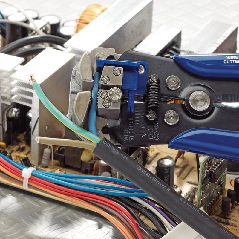 Load image into Gallery viewer, Draper tools automatische draadstripper krimptang blauw 35385