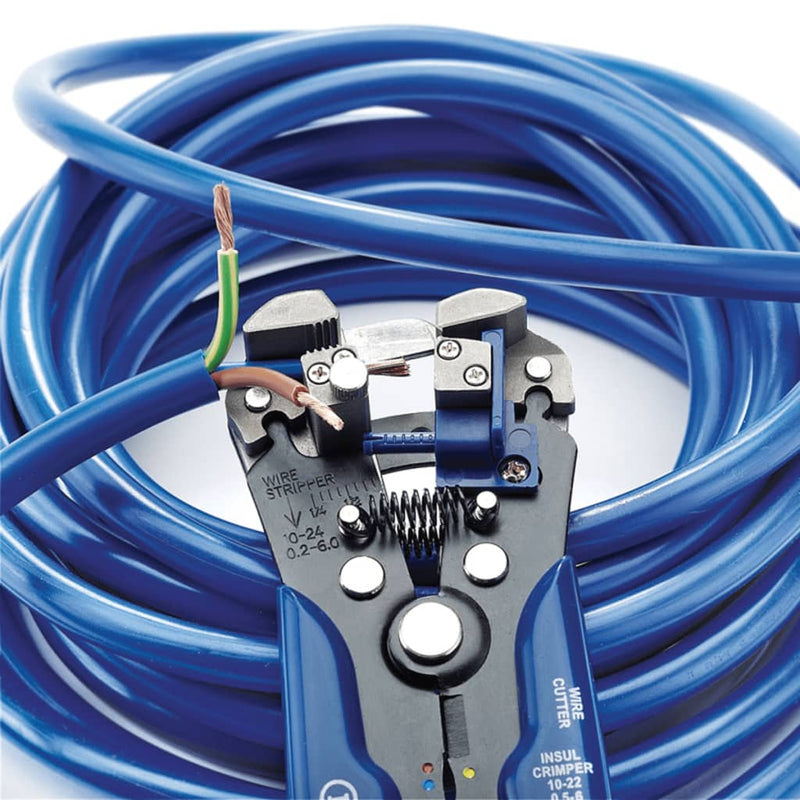 Load image into Gallery viewer, Draper tools automatische draadstripper krimptang blauw 35385