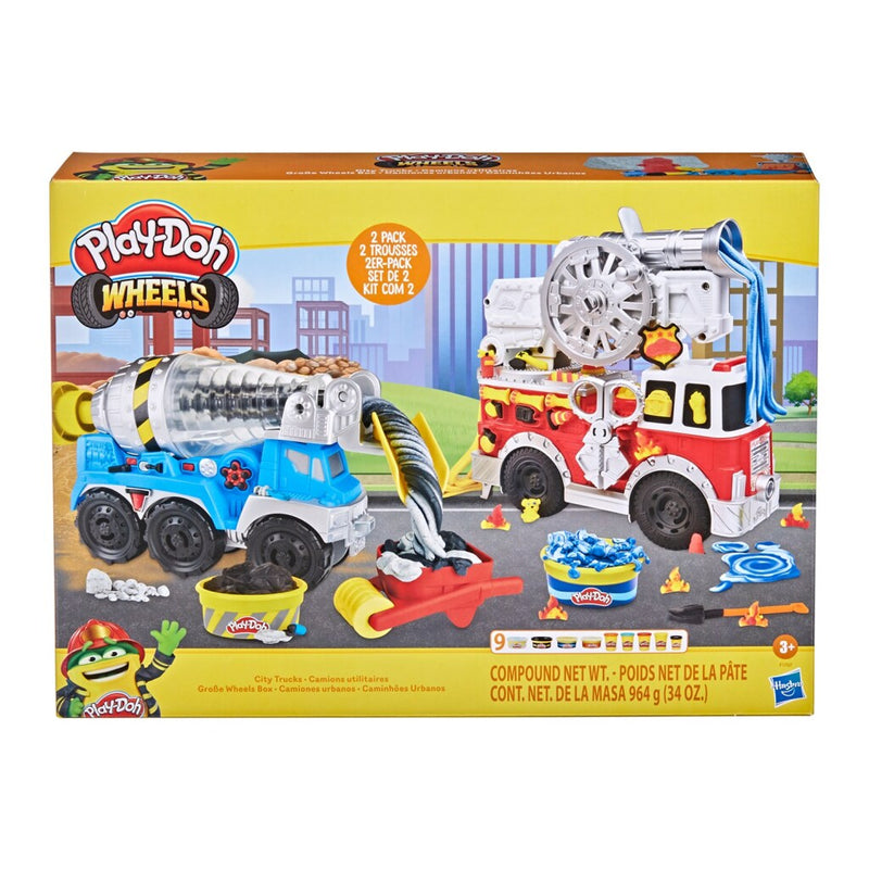 Laden Sie das Bild in Galerie -Viewer, Play-Doh Wheels City Trucks Speelset