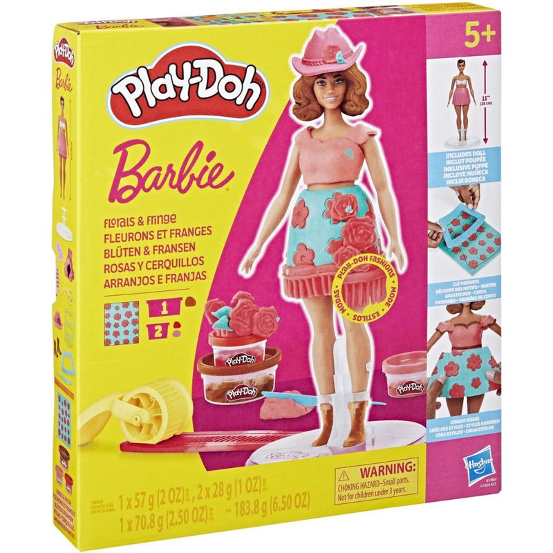 Load image into Gallery viewer, Play-doh barbie florals and fringe