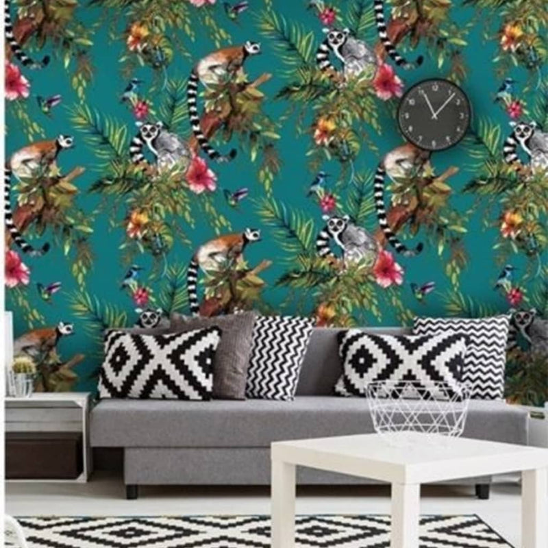 Load image into Gallery viewer, Dutch wallcoverings behang aap groen 12402