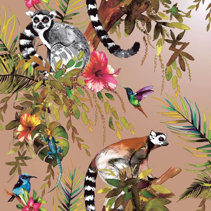 Load image into Gallery viewer, DUTCH WALLCOVERINGS DUTCH WALLCOVERINGS Behang Lemur roségoudkleurig