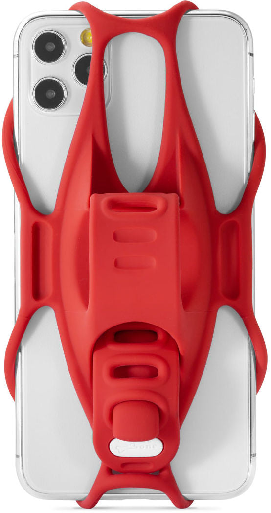 Load image into Gallery viewer, Bone collection Telefoonhouder Bone Bike Tie 3 voor stuurbevestiging rood